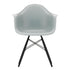Cadeira de Braços Plástica Eames DAW / Base Ácer Preto